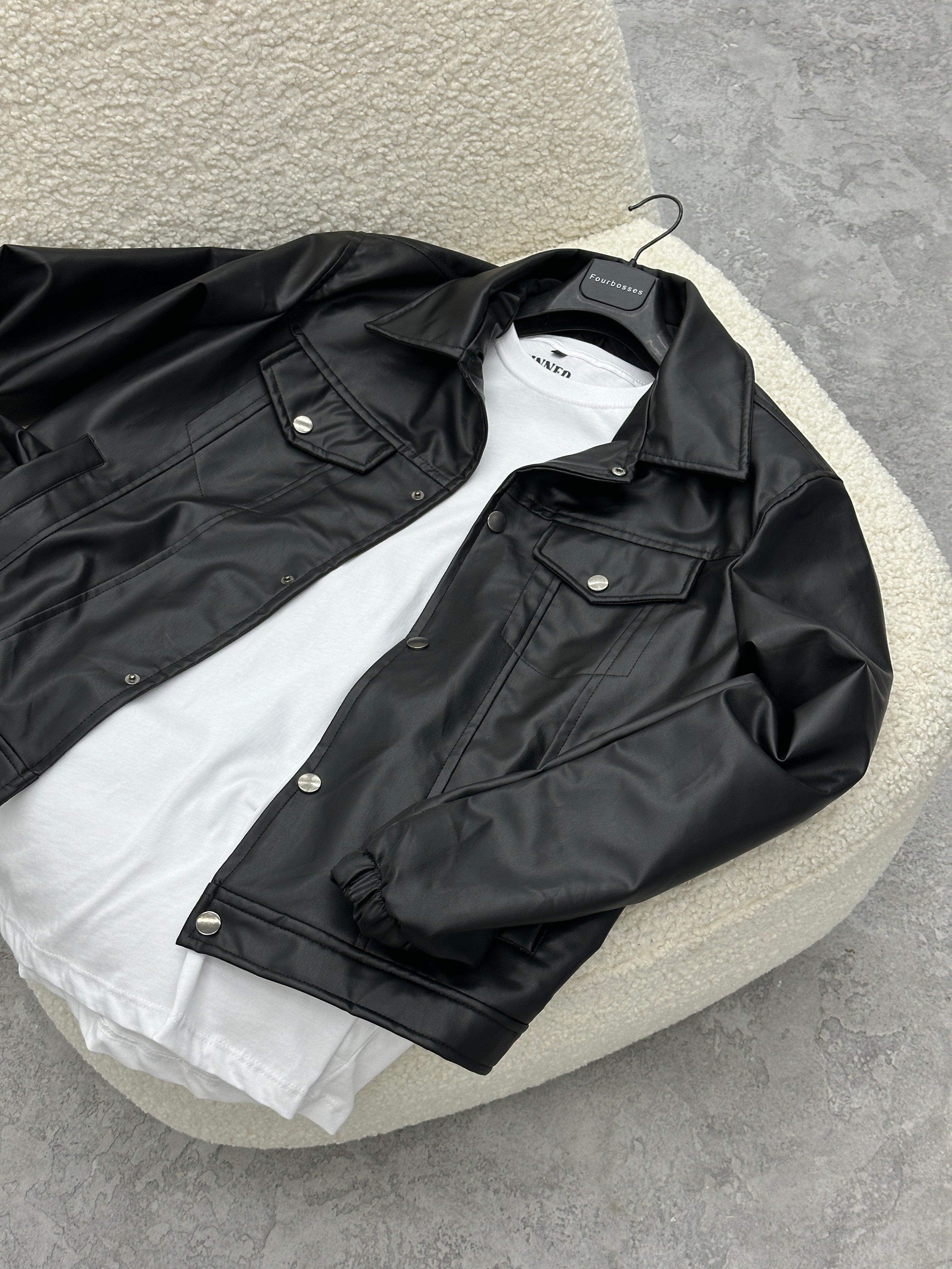 C675 Vintage Deri Ceket