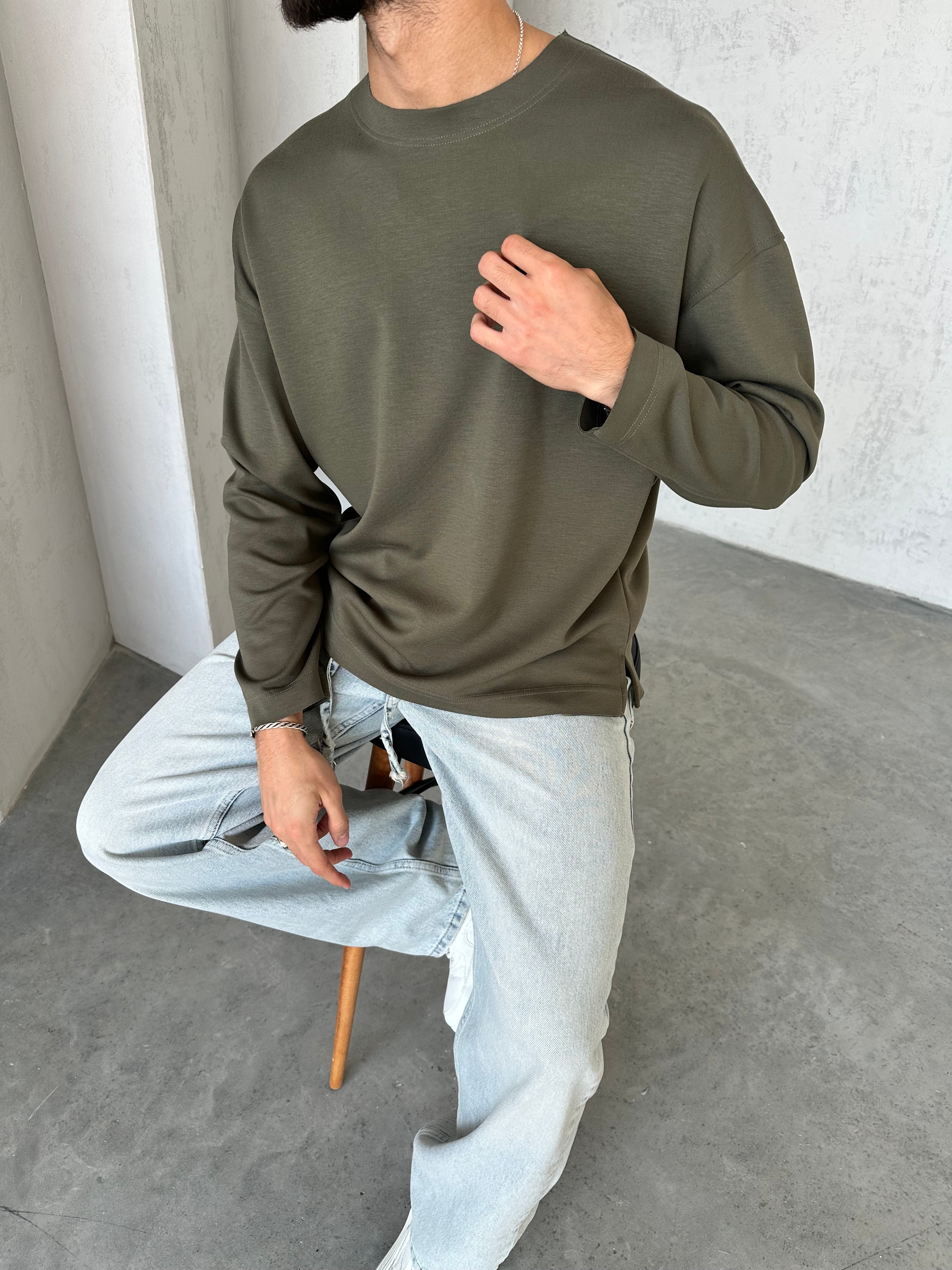 H308 Oversize Oysho Kumaş Sweat