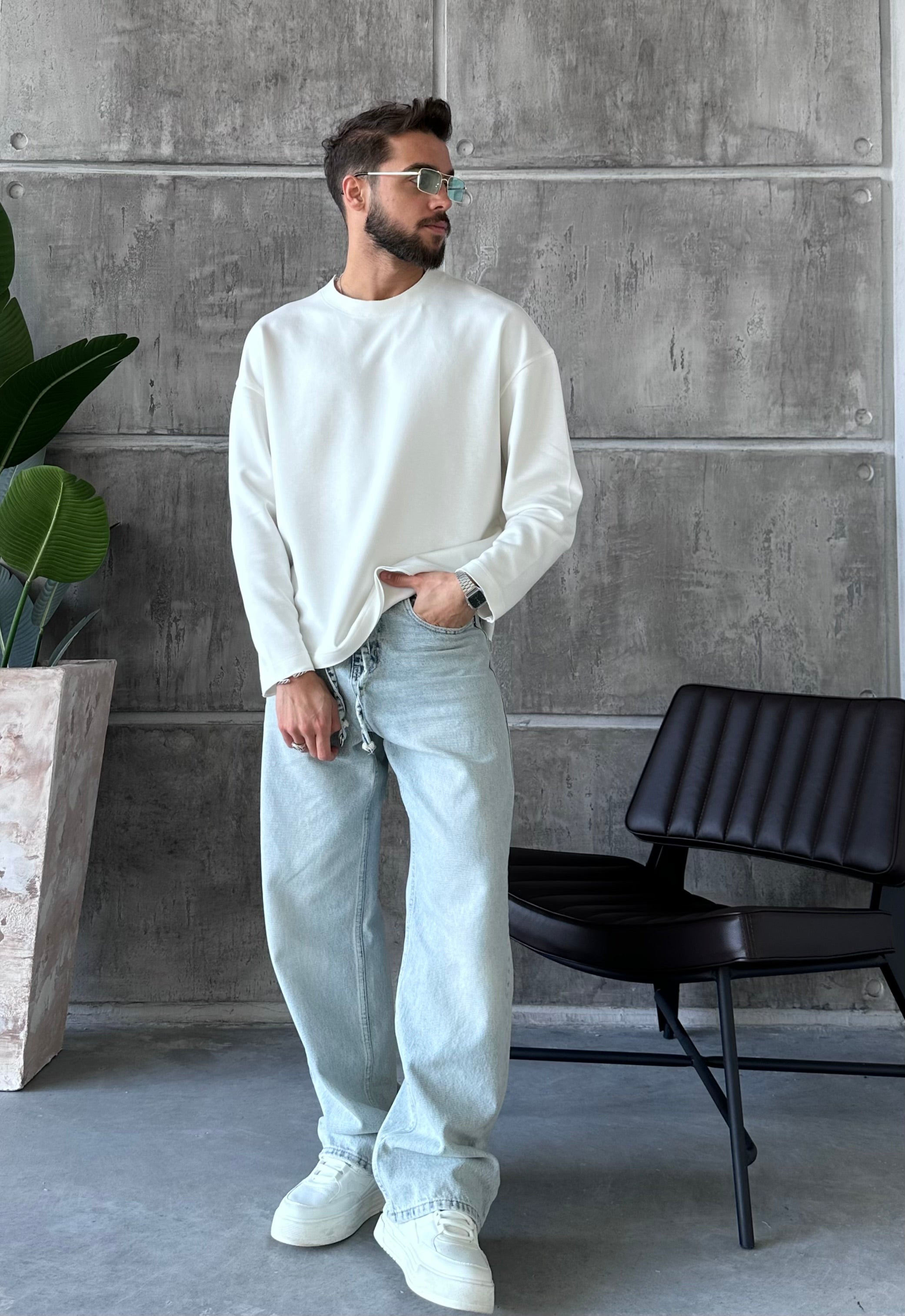 H305 Oversize Oysho Kumaş Sweat