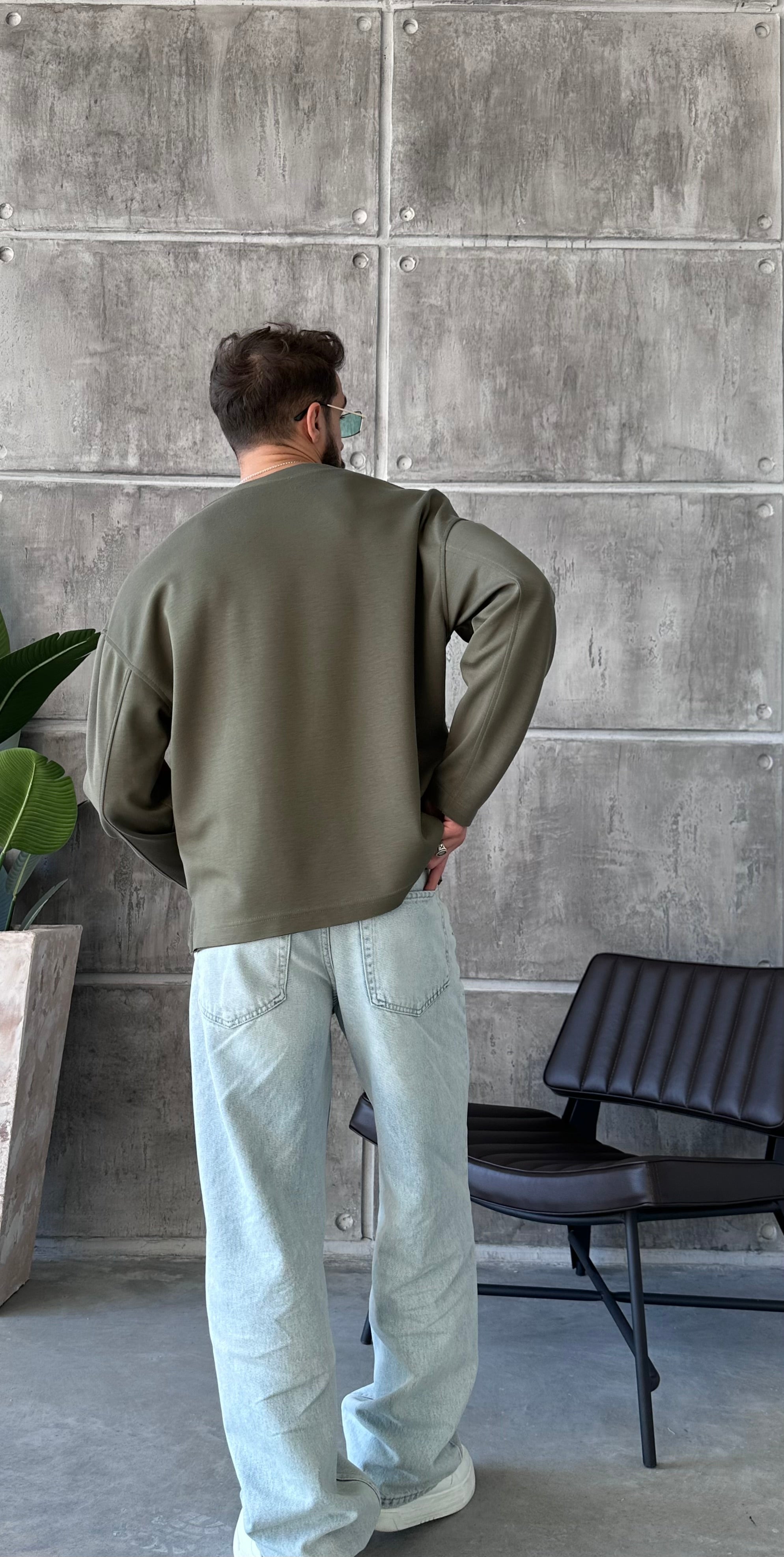 H308 Oversize Oysho Kumaş Sweat