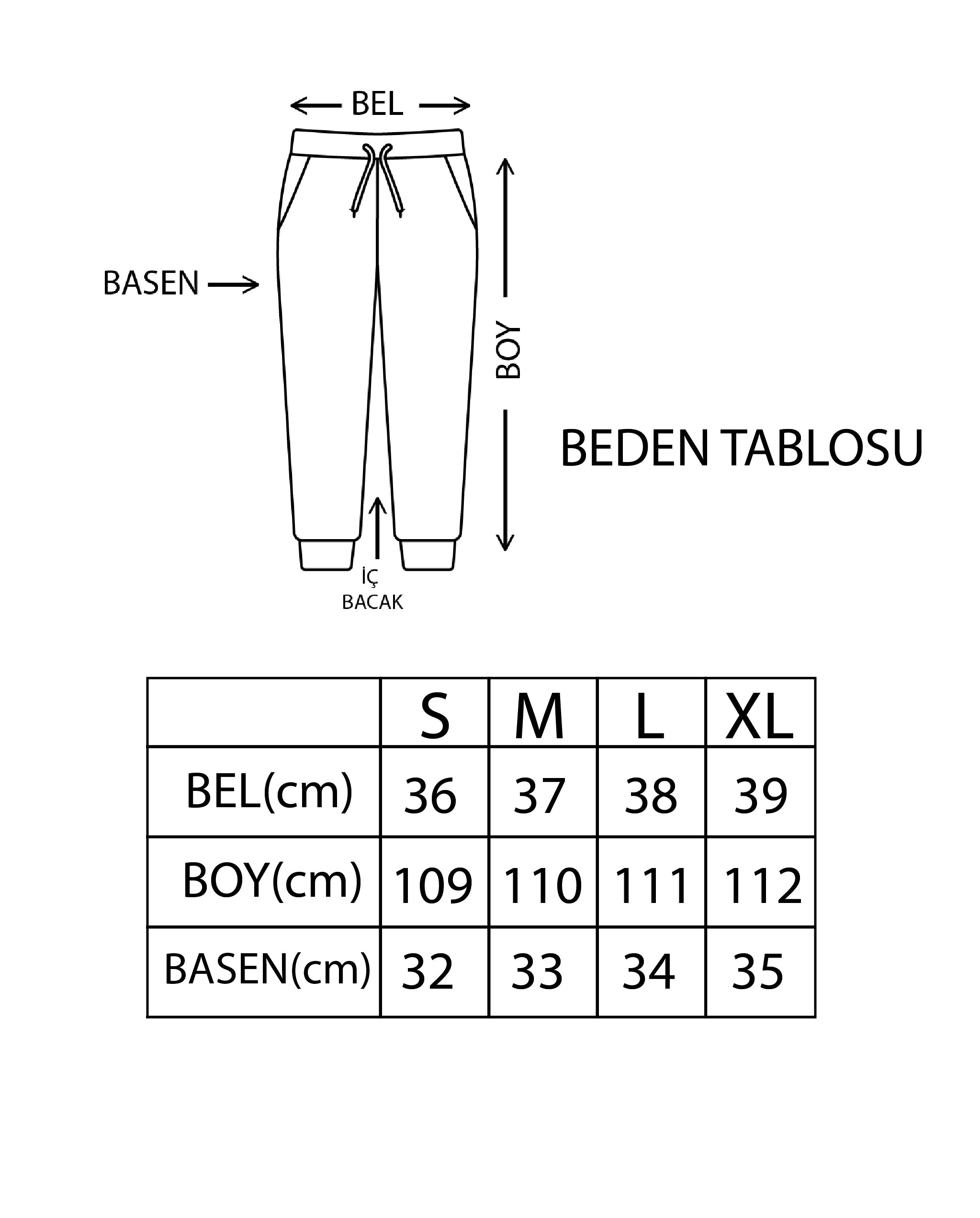 EF316 Dubble face baggy jogger pantolon