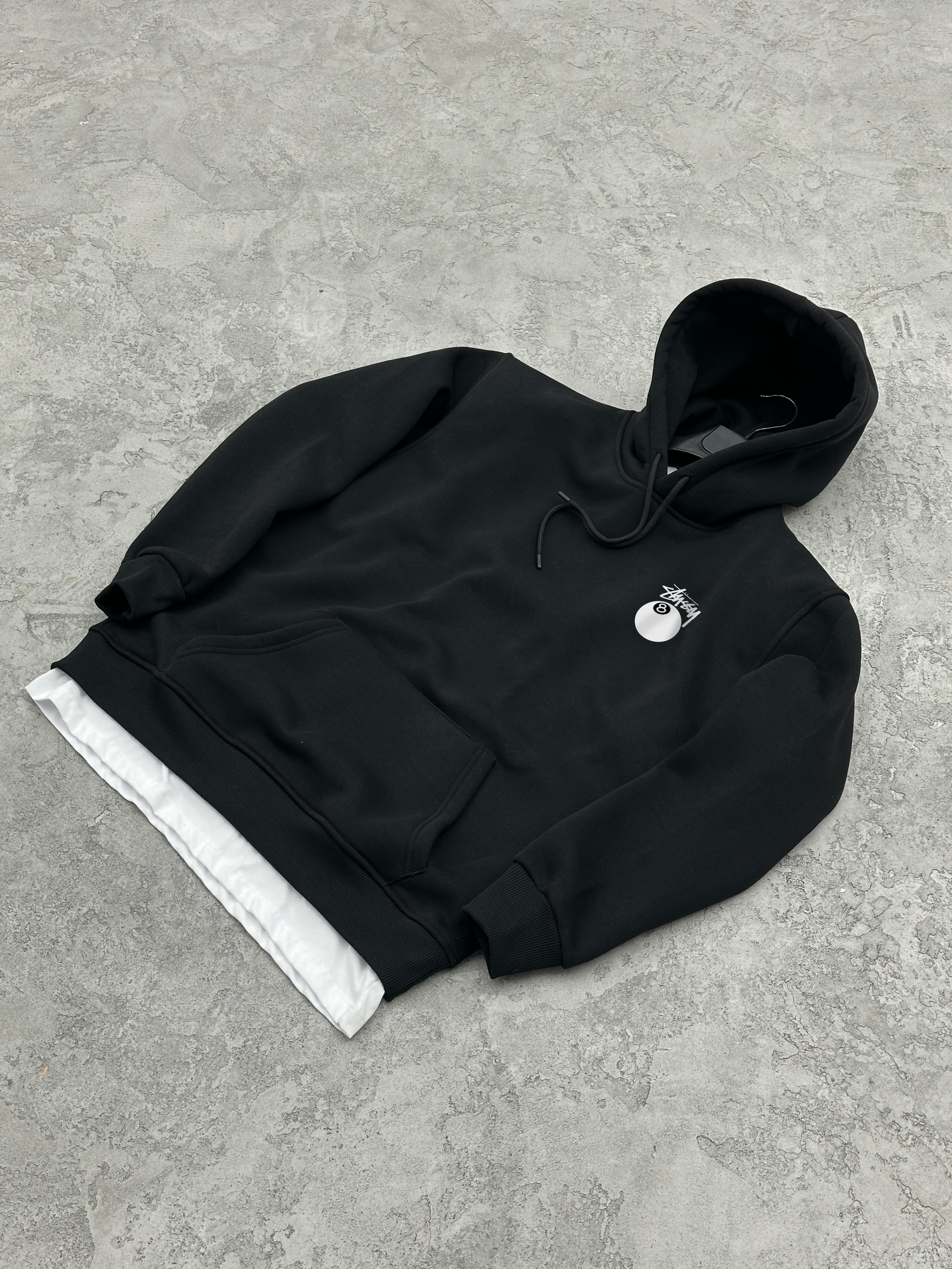 S111 3 İPLİK ŞARDONLU STUSSY BASKILI SWEATSHIRT